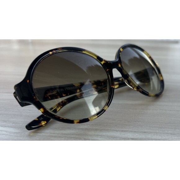 Authentic BARTON PERREIRA Women's Sunglasses "Bouvier" ZYL Black Yellow Tortoise